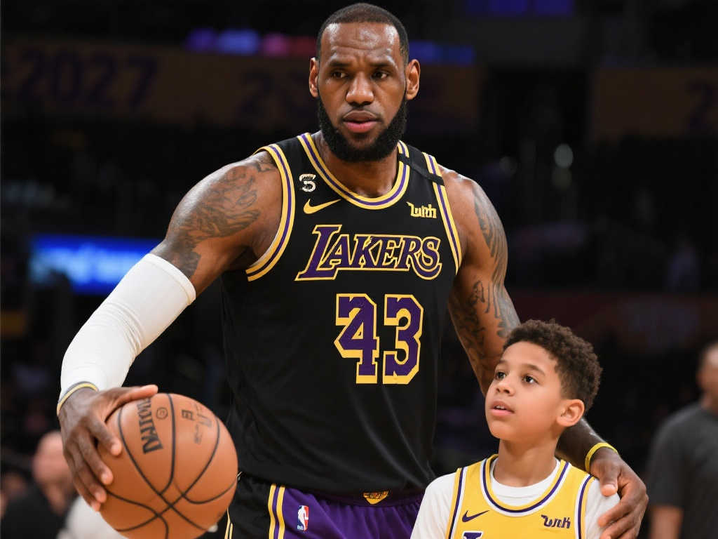 詹姆斯小儿子锁定大学目标，2026年冲击NBA，老詹或战至2027？